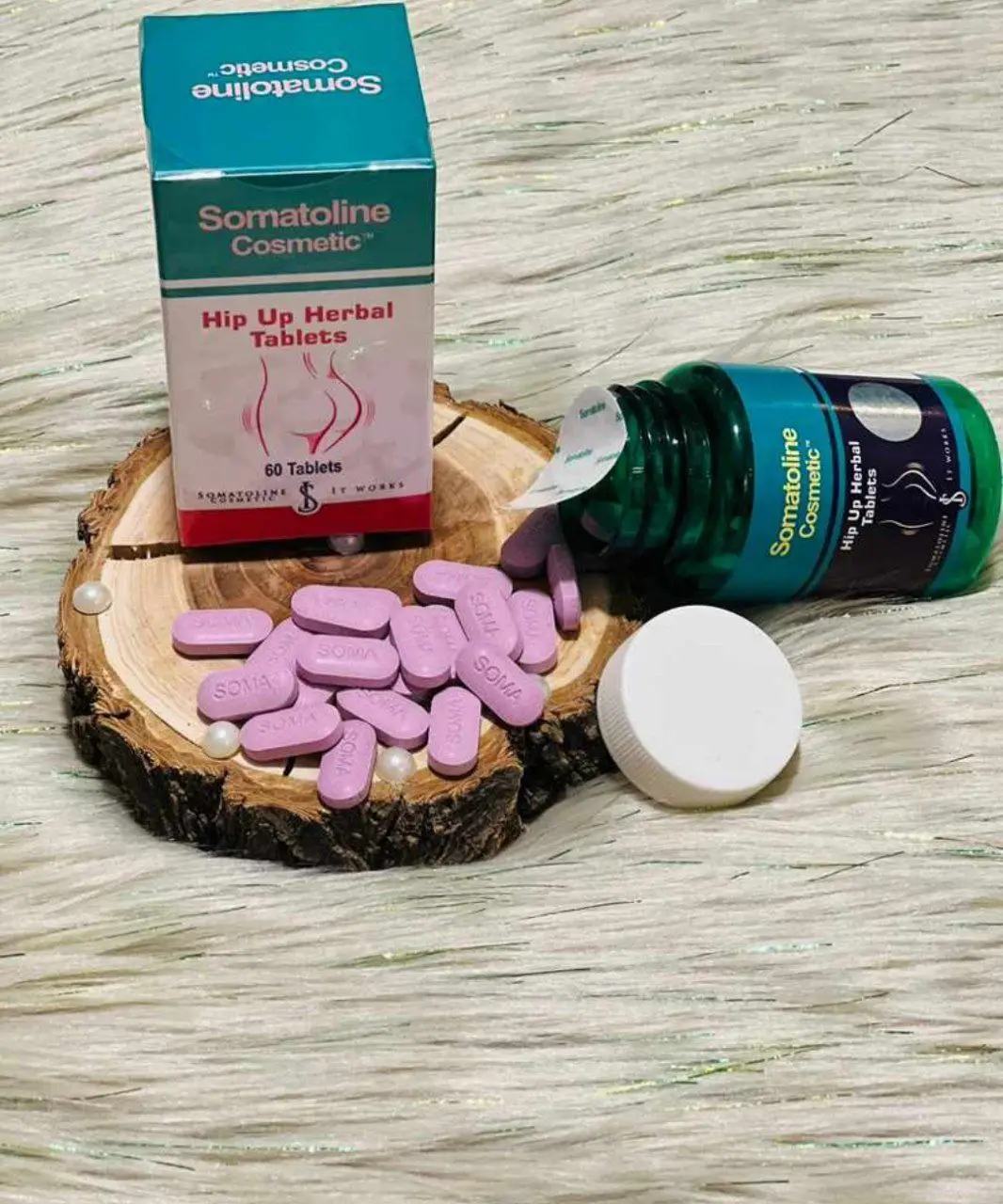 قرص حجم دهنده بزرگ کننده باسن سوماتلین